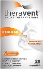 Theravent Snore Therapy Regular Strips - 20 Count , 1 Box , Collectible NOS picture