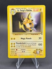 Pokémon TCG Vintage 2000 Lt. Surge's Raichu Rare Gym Heroes Set 28/132 LP picture