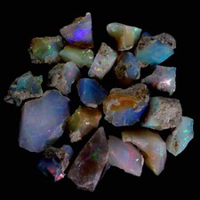 dadu_creation 150.17cts 100% Natural Play of Color Ethiopian FIRE Opal Rough ... picture