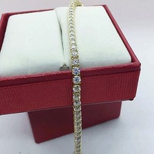 7.50CT Round Cut Diamond Tennis Bracelet Wedding Gift 14K White Gold picture