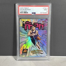 DEVIN BOOKER 2025-26 TOPPS FINEST THE MAN BASKETBALL REFRACTOR #TM-2 PSA 9 picture