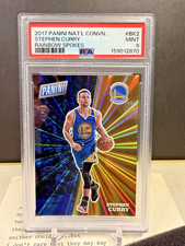 Stephen Curry 2017 Panini National Rainbow Spokes /49 PSA 9 picture