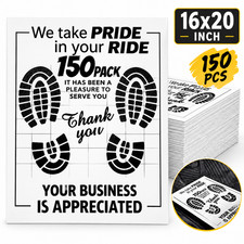 Footprint Paper Car Floor Mats (150 Per Box) picture