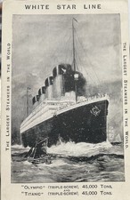 Titanic Postcard Featuring How Much How Much The Tonnage of The Titanic Vintage picture
