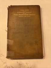 1652-1902 Historical Account 1st PRESBYTERIAN CHURCH NEWTOWN LONG ISLAND HC picture
