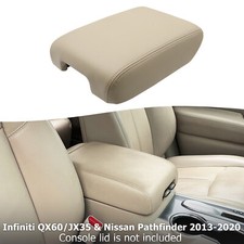 Fits 2013-2020 QX60 JX35 Center Console Lid Armrest Leather Cover Wheat Tan picture