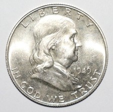 1949 Franklin Half Dollar BU BRILLIANT UNCIRCULATED (S214) picture