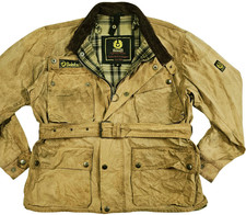 HOT VINTAGE Men's BELSTAFF @ TRAILMASTER BIKER PARKA BELTED BROWN WAXED Jacket M picture
