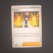 Nintendo Pokemon TCG Gwynn Trainer Supporter 078/084 PBLM Uncommon Reg Eng picture
