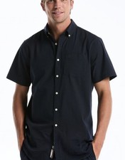 Original Penguin Mens XL Heritage Slim Fit Button-Up Shirt Black Preppy picture