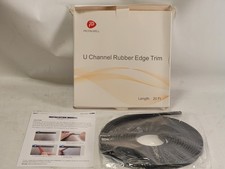 Protalwell Rubber U Channel Edging Trim Seal Flexible and Durable 20ft picture