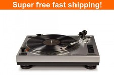 Crosley C100 2-Speed Pro Series Turntable Record Player - Silver-NEW picture