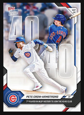 Pete Crow-Armstrong 40/40 MLB History Topps Now *Presale* LOWEST PRICE ON EBAY picture