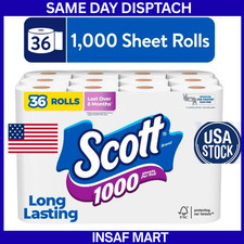 Scott 1000 Series Toilet Paper 36 Rolls of 1000 Sheets per Roll Soft & Durable picture