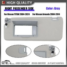 RH Passenger Side Sun Visor W/ Light 96400-EZ70B For 2004-2024 Nissan Titan US picture