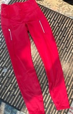 Athleta Rainier Tight Women’s XS Red Fleece Lined Running Leggings 487745 picture