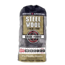 10120000 Steel Wool, 12 Pad, Grade #0000, Rhodes American, Final Finish picture