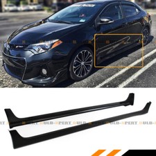 FOR 14-19 TOYOTA COROLLA LE S SE XSE 4DR SEDAN JDM SIDE SKIRT EXTENSION SPLITTER picture