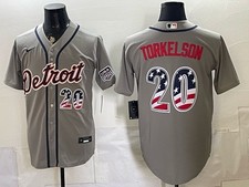 Detroit Tigers #20 Spencer Torkelson  All Stitched Cool Base Jersey - Men's* picture