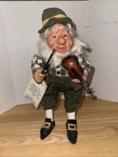 Debbie McIntyre Collectibles Handmade OOAK Fiddler Elf Doll 10