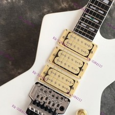 Clearance  Solid Body Electric Guitar HHH Pickups FR Bridge White In US Stock picture