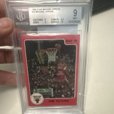 Star  1986-87 Fleer Michael Jordan The Future Chicago Bulls BGS 9 10 sub picture