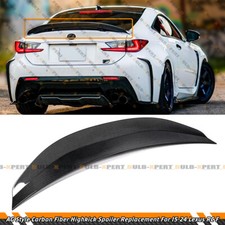 FOR 2015-25 LEXUS RC F RCF AG STYLE CARBON FIBER HIGHKICK TRUNK DECK LID SPOILER picture