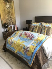 Atelier Versace Custom Made Sea Shell Velvet Throw 55”55” With Fringe picture