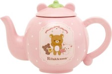 San-X Character Rilakkuma Ceramic Teapot (Nice House) Pink Korilakkuma Tea pot picture