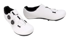 Ekoi PW8 C12 Carbon Road Bike Shoes EU 43 US Men 9.5-10 WHITE BOA Dial w/ Cleats picture