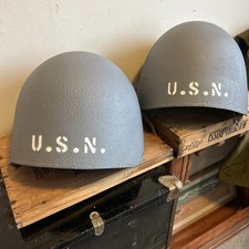 WW2 US NAVY MK 2 TALKER HELMETS MUSEUM QUALITY 2 TOTAL  picture