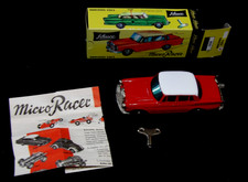 SCHUCO Red Mercedes 220S #1038 MICRO RACER ORIGINAL BOX DOCS & KEY picture