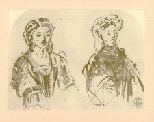 Two busts of women picture