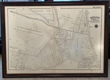 Historic Brighton City of Boston Mass Ward 22 Map Plate 5 Framed 35