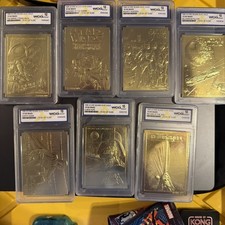 STAT WARS 1995-1996 Score Board 23KT Gold COMPLETE SET 7 cards WCG 10 GEM 💎  picture