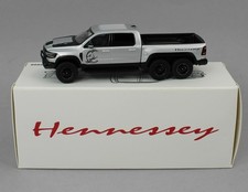 1:64 *596 MODELS* Silver RAM HENNESSEY MAMMOTH 6x6 Pickup w/Lights *NIB* picture