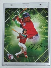2025 Fanatics Under Wraps Emanate JOSE RAMIREZ Green AUTO /99 GUARDIANS picture