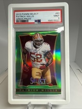 POP 1…2013 Select Patrick Willis #91 Industry Summit Green Prizm 15/15 Grade 9 picture