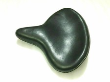 Genuine Leather HARLEY WLA WLC VL UL EL WL KNUCKLEHEAD SOLO SEAT FLATHEAD BLACK picture