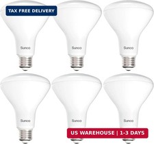 Sunco 6 Pack BR30 LED Bulb Flood Light, E26, 11W=65W, 3000K Warm White picture