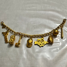 Vintage 1991 Atlanta Braves World Series Charm Bracelet Complete 8 Charms Rare picture