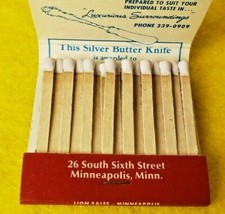 Full & Pristine Vintage Murray’s Restaurant Minneapolis MN 30 Strike Matchbook picture