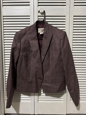 Vintage Nordstrom Gallery Wool Plaid Blazer Size 12 picture