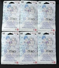 6x Re:ZERO Card Game UE24BT Union Arena Booster Sleeved Packs English NEW INHAND picture