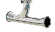 Eductor Fitting, Y-fitting Curved Tee, 2.5