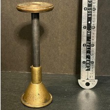 Antique William Johnson Newark NJ Brass Leather Washer Cutter Tool Vintage picture