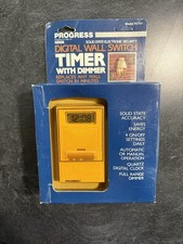 Vintage Sealed Progress Kidde P2701 Digital Wall Switch Timer with Dimmer NOS picture