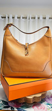 HERMÈS Gone Clemence Trim Bag. AUTHENTIC. VINTAGE picture