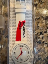 Swatch Go To Gate SUOW141 New Gent 41mm Boarding Pass Watch, New Never Worn picture