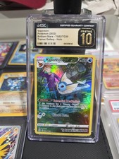2022 POKEMON BRILLIANT STARS TRAINER GALLERY, HOLO VAPOREON CGC 10 PRISTINE picture